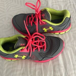 Under Armour Gray and Pink Sneakers